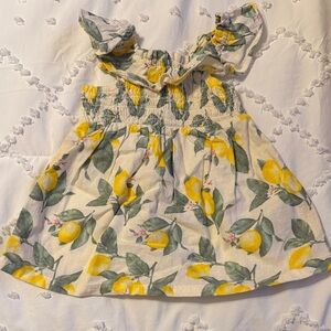 Old Navy Lemon Print Kids Dress